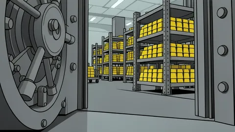 A stack of shiny, yellow bullion bars