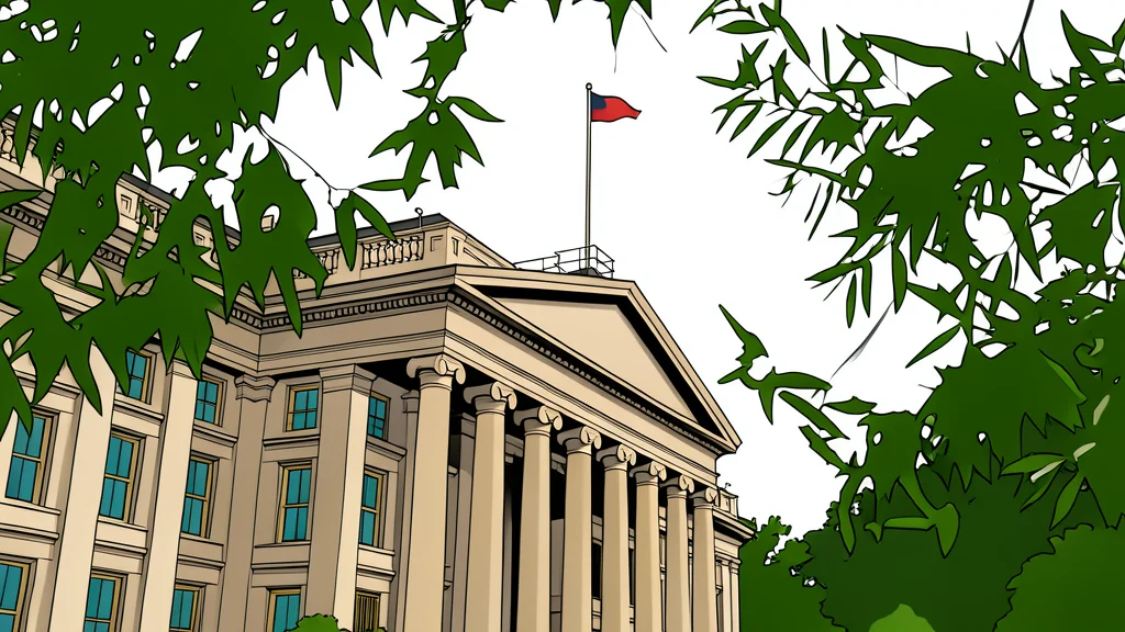 A flat vector illustration of a neat stack of generic government bond certificates in blue and grey tones.