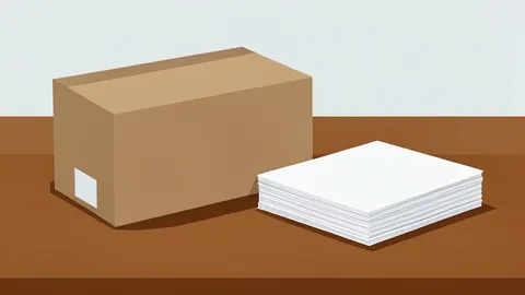 A flat vector illustration of a ballot box and a stack of paper ballots on a wooden table.