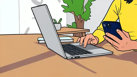 A minimalist vector illustration of a school principal's office desk featuring a closed notebook and a single pen, with no text or numbers visible.