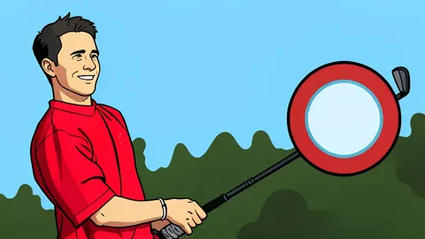 A serene golf course fairway with a sand bunker and a distant flagstick under a clear sky.