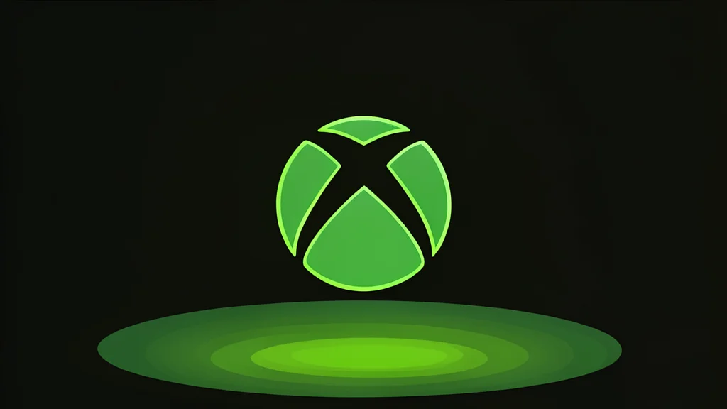 A flat vector illustration of a game controller on a desk next to a closed laptop.