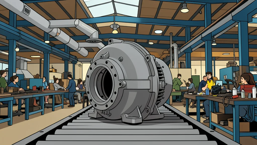 A heavy-duty industrial gearbox with interlocking metal gears and a robust steel housing