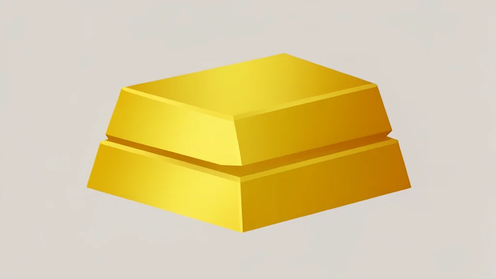 A stack of shiny gold bars