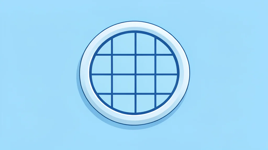 A silicon wafer resting on a cleanroom surface
