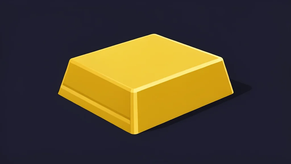 A stack of polished, rectangular gold bullion bars resting on a dark surface