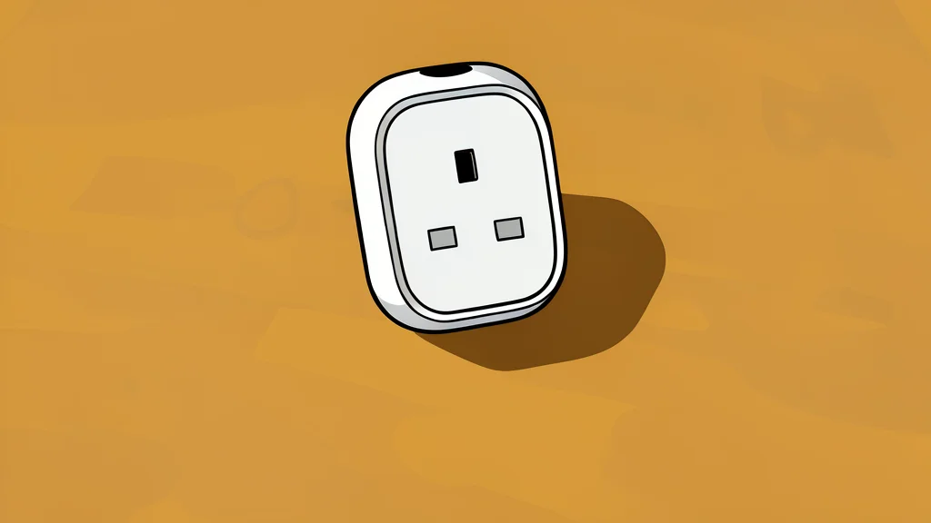 A white wall-mounted thermostat and a small circular robot vacuum cleaner in a minimalist room.
