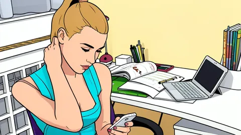 A smartphone resting on a wooden desk next to a cup of coffee