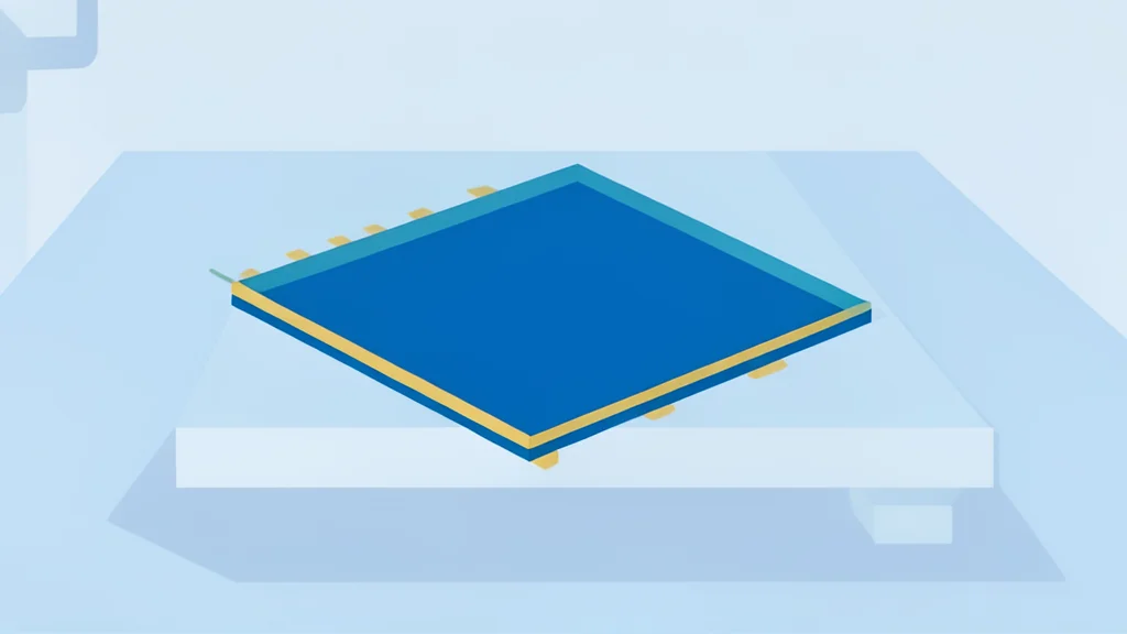 A silicon wafer resting on a cleanroom table