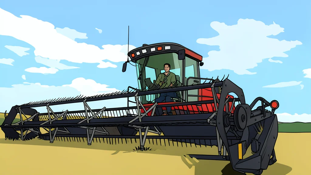 A flat vector illustration of a modern food processing facility with stainless steel machinery and conveyor belts.