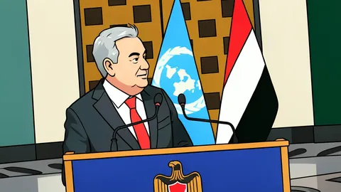 Flat vector illustration of the United Nations Headquarters building in New York.