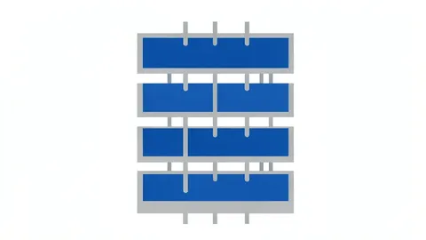 A vertical stack of layered silicon chips with visible through-silicon vias connecting the layers