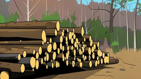 A gold mining site featuring heavy excavation equipment and large piles of raw ore.