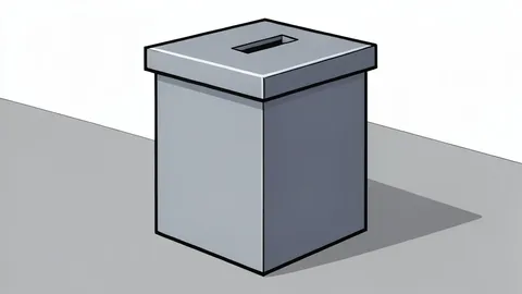 A simple ballot box with a slot for inserting paper ballots.