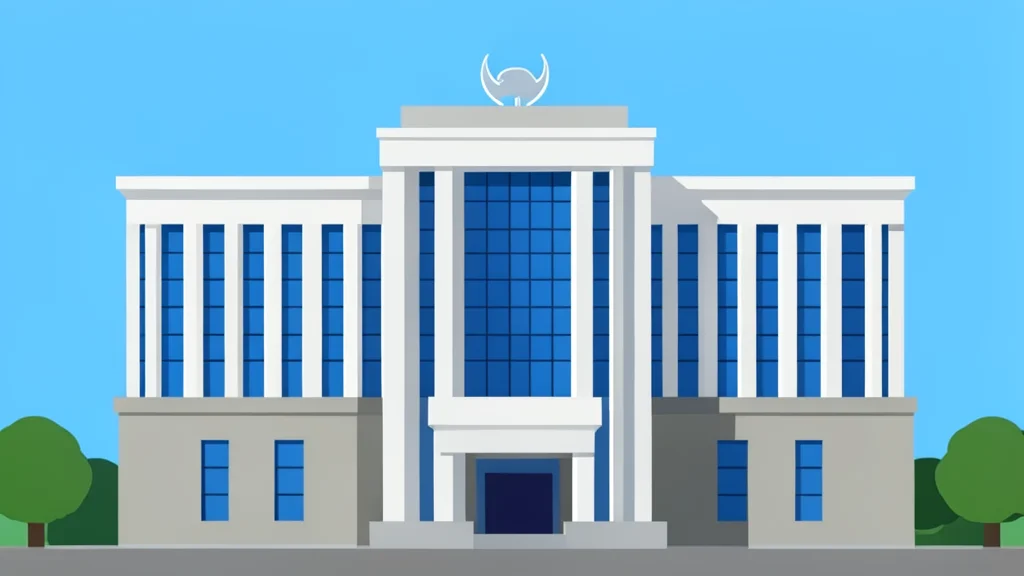 The exterior facade of the United Nations headquarters building in New York.