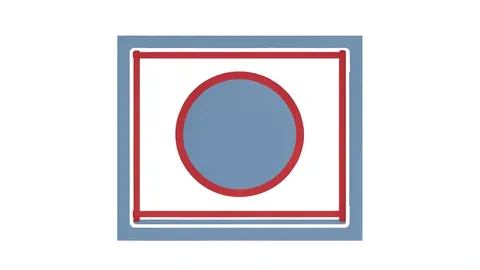 A wrestling mat with a central circle and surrounding boundary lines