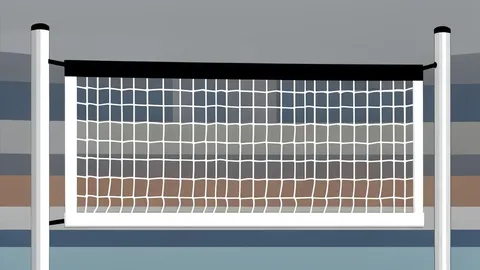 A white volleyball resting on a polished wooden gymnasium floor