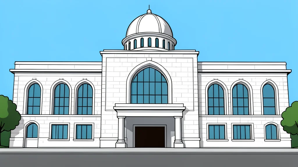 A modern government ministry building facade with large glass windows and a stone exterior.