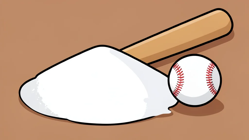 A flat vector illustration of a baseball diamond featuring a brown dirt infield and green grass outfield.